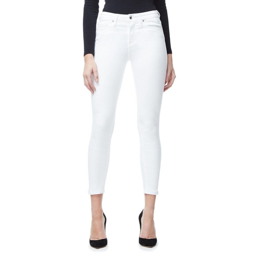 Good American White Good Leg Crop Skinny Jeans 00